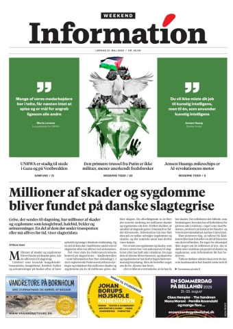 Avisens forside: Lørdag 31. maj 2025