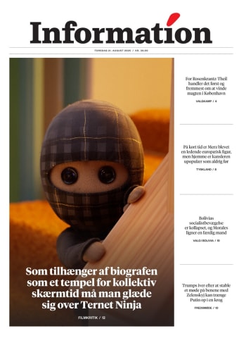 Avisens forside: Torsdag 21. august 2025