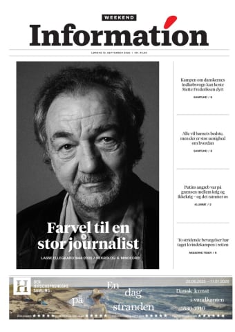 Avisens forside: Lørdag 13. september 2025