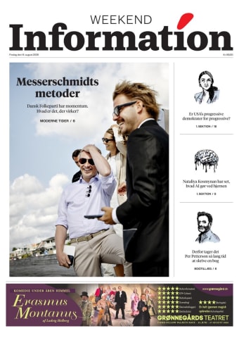Avisens forside: Fredag 14. august 2026