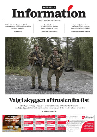 Avisens forside: Lørdag 6. september 2025