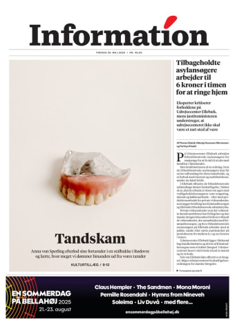 Avisens forside: Fredag 30. maj 2025