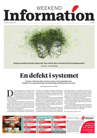 Avisens forside: Fredag 2. oktober 2026