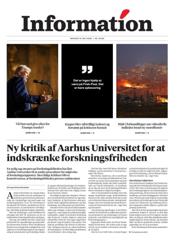 Avisens forside: Mandag 19. maj 2025