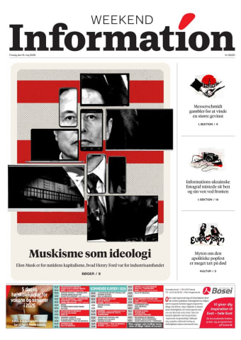 Avisens forside: Fredag 15. maj 2026
