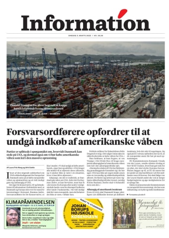 Avisens forside: Onsdag 5. marts 2025
