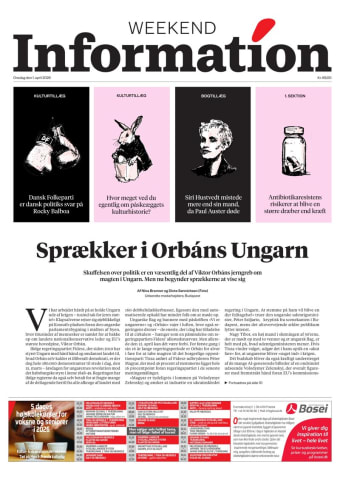 Avisens forside: Onsdag 1. april 2026