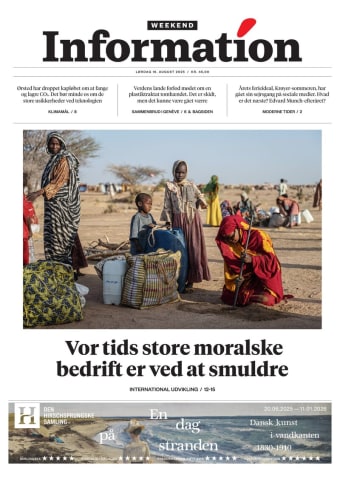 Avisens forside: Lørdag 16. august 2025