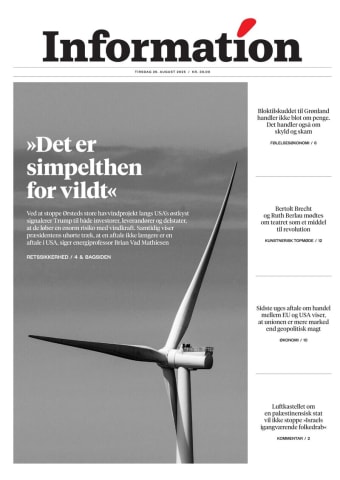 Avisens forside: Tirsdag 26. august 2025