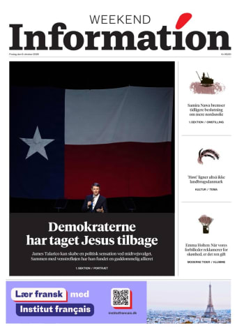 Avisens forside: Fredag 9. oktober 2026