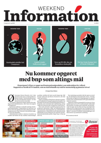 Avisens forside: Fredag 8. maj 2026