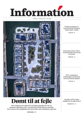 Avisens forside: Mandag 11. august 2025