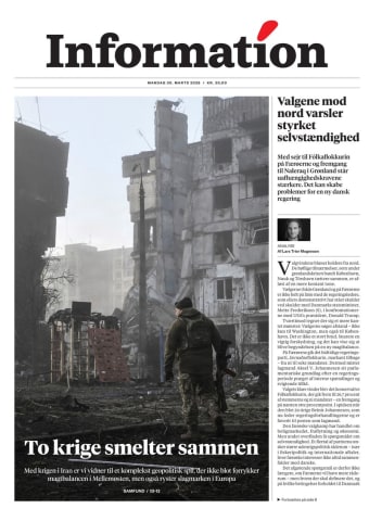 Avisens forside: Mandag 30. marts 2026