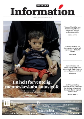 Avisens forside: Lørdag 23. august 2025