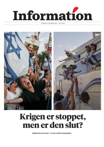 Avisens forside: Tirsdag 14. oktober 2025