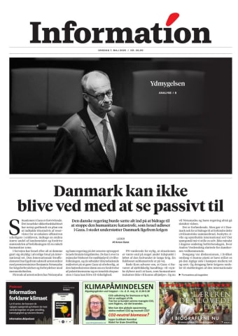 Avisens forside: Onsdag 7. maj 2025