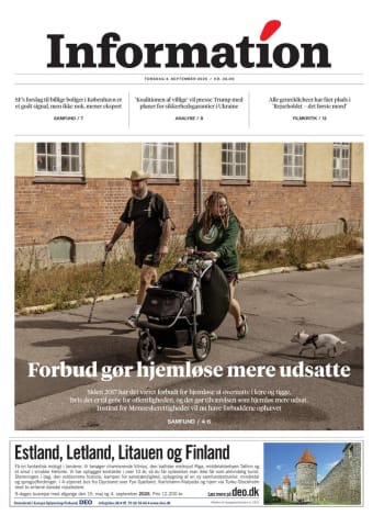 Avisens forside: Torsdag 4. september 2025