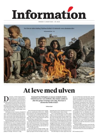 Avisens forside: Mandag 17. august 2026