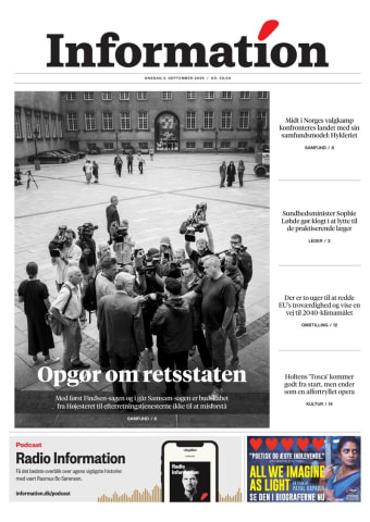 Avisens forside: Onsdag 3. september 2025