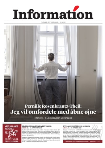 Avisens forside: Fredag 5. september 2025
