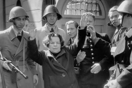 Olga Eggers anholdes af danske frihedskæmpere umiddelbart efter befrielsen i begyndelsen af maj 1945.