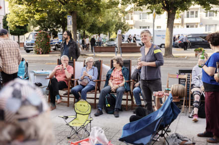AfD-borgermøde i byen Müncheberg i august.