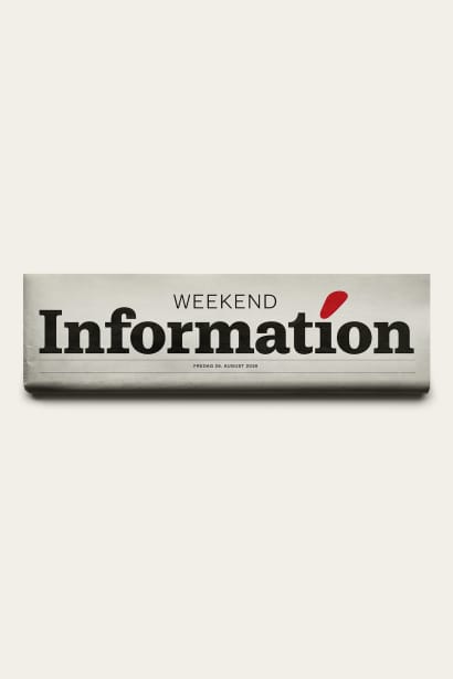Information Weekend samler verden med overblik og overskud. Her finder du dybdegående journalistik, skarpe analyser og nye perspektiver på tidens vigtigste spørgsmål og idéer.