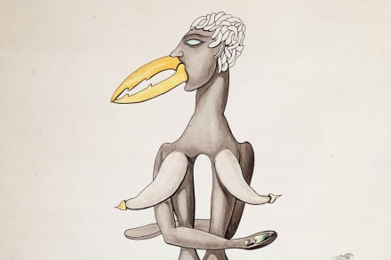 Det er sjovt, så ens surrealisternes underbevidsthed så ud, mængden af kvindebryster, kvindeben og kønsorganslignende konkylier taget i betragtning. Her Victor Brauner: ’Anatomy of Desire’ (1936).