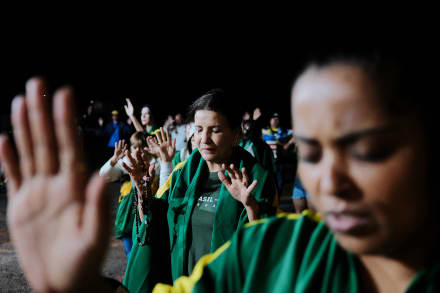 Bolsonaro-tilhængere samles for at bede under retssagen mod Brasiliens tidligere præsident Jair Bolsonaro, som er anklaget for at have planlagt et statskup.