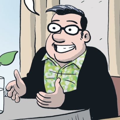 Byens Lys er Informations stribe om forfatterspiren og eksiljyden Jacob. Vi følger hans prekære liv i København, kampen for det store litterære gennembrud og jagten på en lejlighed, der er til at betale