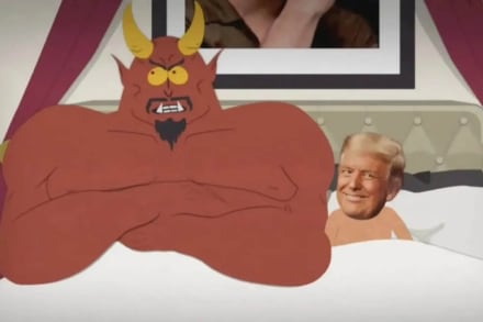 I den nye sæson af ’South Park’ går Trump i seng med Satan og taler med sin egen meget lille tissemand.